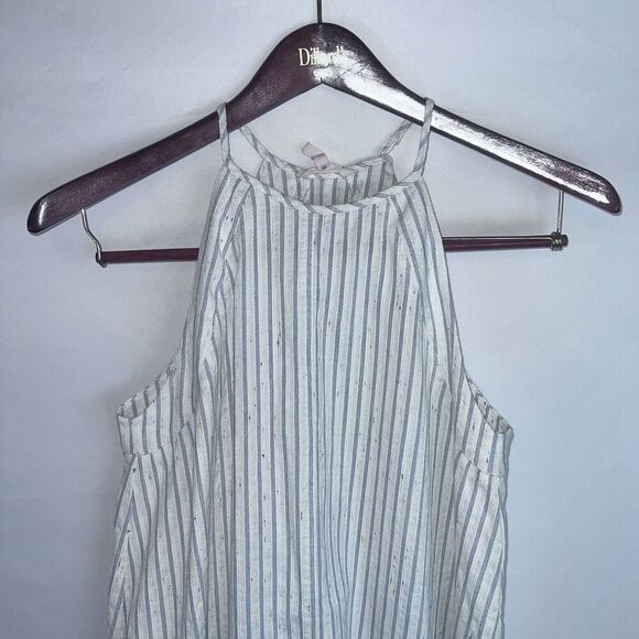 Rebecca Taylor Sleeveless Stripe Cotton Tank Dress Size 4 Retail $295 - Picture 2 of 9